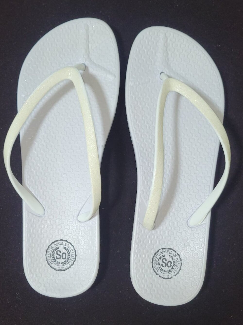 SO White Thong Sandals [Item #SST16]